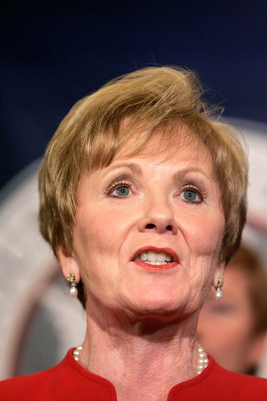 FILE PHOTO: House Republican Conference Vice Chair Kay Granger (R-TX) speaks after the House Republican Conference elected its new leadership for the 110th Congress in the Longworth House Office Building on Capitol Hill, November 17, 2006.     REUTERS/Larry Downing  (UNITED STATES)/File Photo