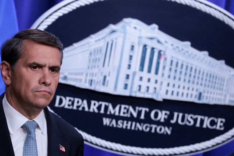 Acting US Attorney General Todd Blanche attends a press conference in Washington, D.C., U.S., August 5, 2026. REUTERS/Jonathan Ernst