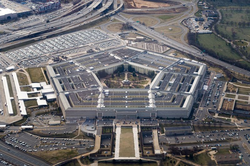 FILE PHOTO: The Pentagon in Arlington, Virginia, is seen from the air on March 3, 2022, REUTERS/Joshua Roberts/File Photo