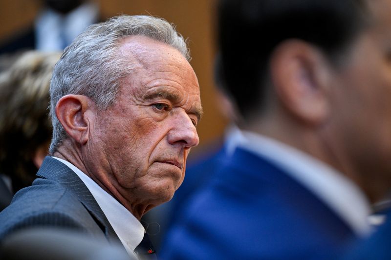U.S. Secretary of Health and Human Services (HHS) Robert F. Kennedy Jr. participates in a cabinet meeting at Camp David in Thurmont, Maryland, U.S., July 31, 2026. REUTERS/Daniel Heuer