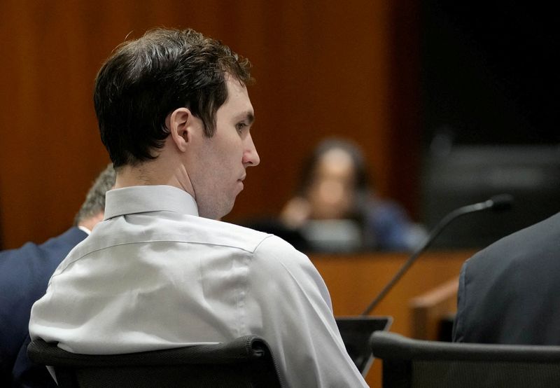 FILE PHOTO: Tyler Robinson, accused in the fatal shooting of conservative activist Charlie Kirk, attends a hearing at the 4th District Court in Provo, Utah, U.S., June 12, 2026.  Francisco Kjolseth/Pool via REUTERS/File Photo