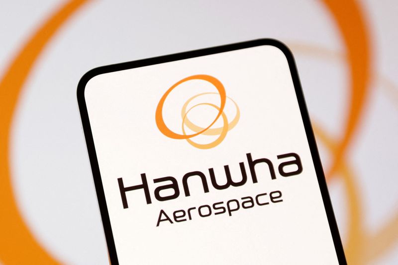 Hanwha Aerospace logo is seen in this illustration taken July 26, 2025. REUTERS/Dado Ruvic/Illustration