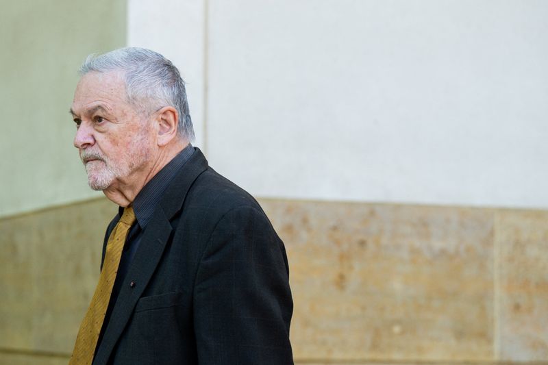 Former National Institutes of Health (NIH) official David Morens departs following his arraignment on charges of evading federal records requests related to COVID-19 pandemic research grants and the use of personal email for government business, at U.S. District Court in Greenbelt, Maryland, U.S., May 8, 2026. REUTERS/Annabelle Gordon
