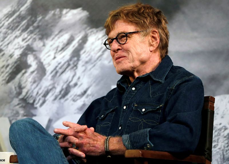 FILE PHOTO: Robert Redford addresses the media at an opening day news conference for the Sundance Film Festival at the Egyptian Theatre in Park City, Utah January 22, 2015.  REUTERS/Jim Urquhart/File Photo
