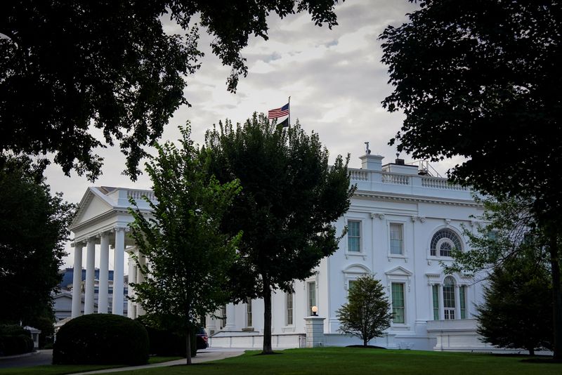 A general view of the White House in Washington, D.C., U.S., July 20, 2025. REUTERS/Al Drago