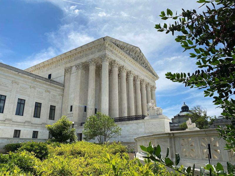 FILE PHOTO: A general view of the U.S. Supreme Court building in Washington, U.S., June 1, 2024. REUTERS/Will Dunham/File Photo
