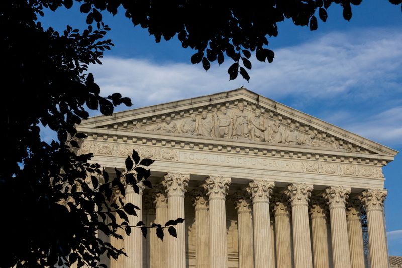FILE PHOTO: A view of the U.S. Supreme Court in Washington, U.S. June 29, 2024. REUTERS/Kevin Mohatt/File Photo