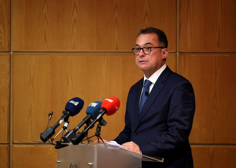 FILE PHOTO: Joachim Nagel, President of the Deutsche Bundesbank speaks at an event in Central Bank of Cyprus in Nicosia, Cyprus November 28, 2023. REUTERS/Yiannis Kourtoglou/File Photo