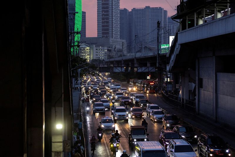 FILE PHOTO: General view of traffic along EDSA, a major highway in Manila, Philippines, July 11, 2023. REUTERS/Eloisa Lopez/File Photo