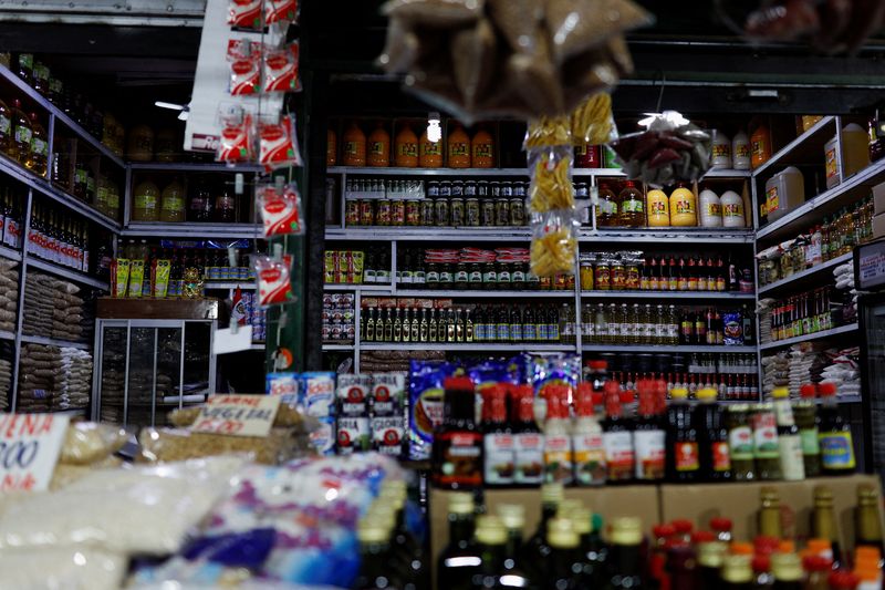 FILE PHOTO: A grocery store is seen at a local market in Santiago, Chile April 8, 2022. REUTERS/ Sofia Yanjari/File Photo