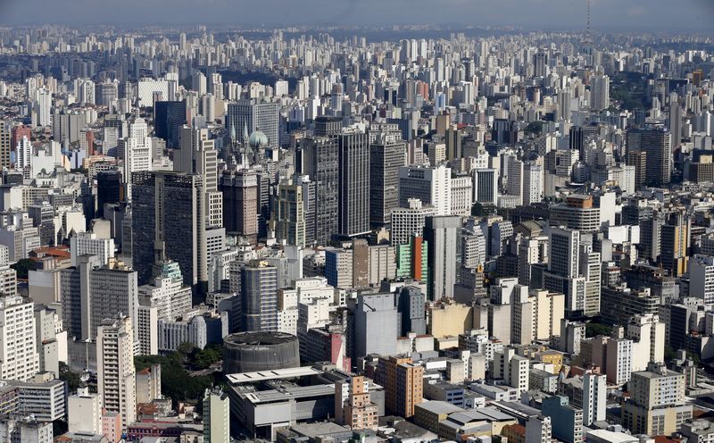 FILE PHOTO: A general view of the skyline of Sao Paulo April 2, 2015. REUTERS/Paulo Whitaker/File Photo