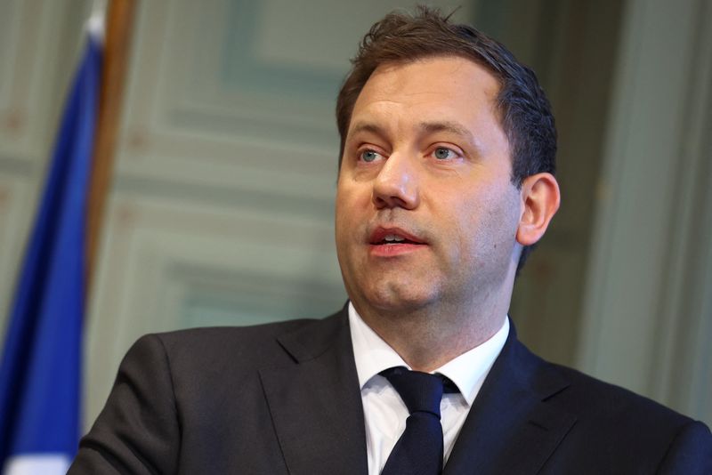 German Finance Minister Lars Klingbeil attends a press conference with French Finance Minister Eric Lombard (not pictured), at Genshagen Palace, in Genshagen, Ludwigsfelde, Germany, July 16, 2025. REUTERS/Lisi Niesner/File Photo
