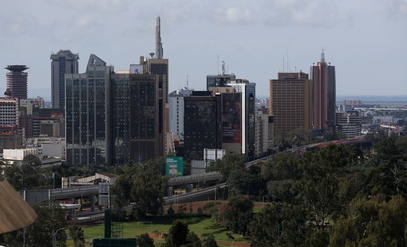 FILE PHOTO: A view shows the Nairobi Expressway undertaken by the China Road and Bridge Corporation (CRBC) on a public-private partnership (PPP) basis, in Nairobi, Kenya May 8, 2022. REUTERS/Thomas Mukoya/File photo