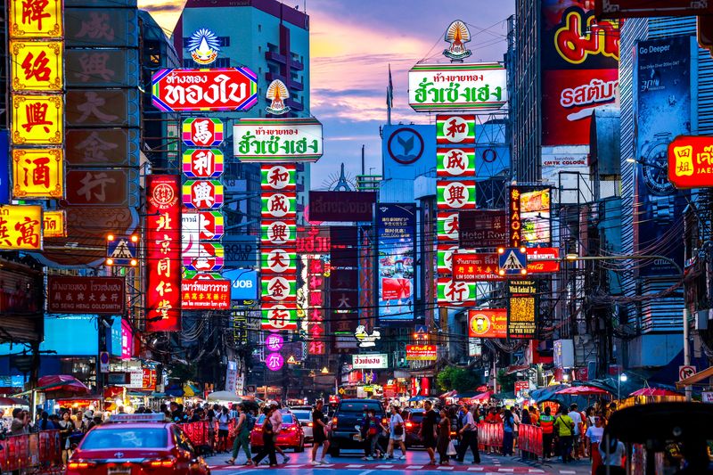 Tourists are seen in Bangkok's Chinatown, Thailand, May 16, 2025. REUTERS/Athit Perawongmetha     TPX IMAGES OF THE DAY
