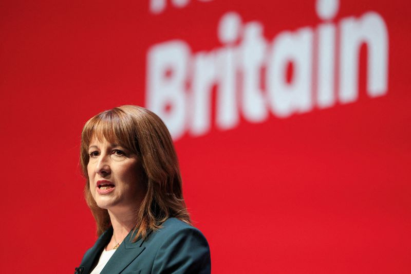 FILE PHOTO: British Chancellor of the Exchequer Rachel Reeves delivers her keynote speech at Britain's Labour Party's annual conference in Liverpool, Britain, September 29, 2025. REUTERS/Hannah McKay/File Photo