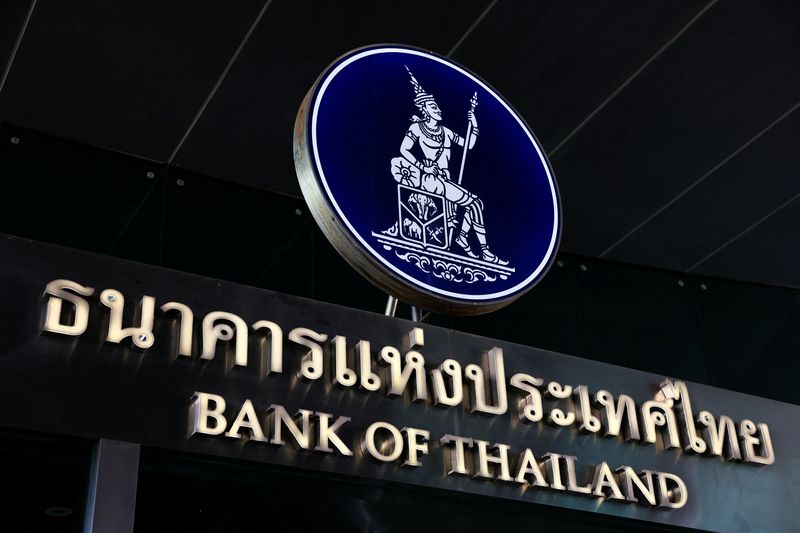 The Bank of Thailand logo is pictured in Bangkok, Thailand, January 30, 2025. REUTERS/Chalinee Thirasupa