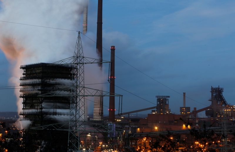 General view of the ThyssenKrupp Steel Europe plant in Duisburg, Germany, January 7, 2020. REUTERS/Leon Kuegeler