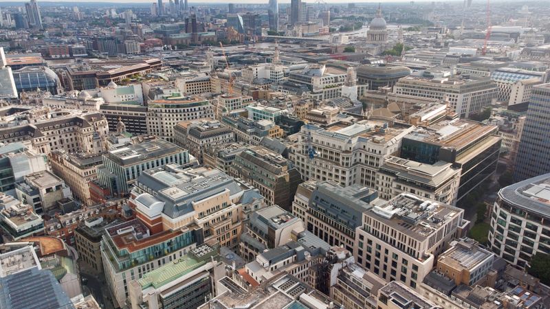 View of the financial district in London, Britain July 3, 2022. REUTERS/Yann Tessier