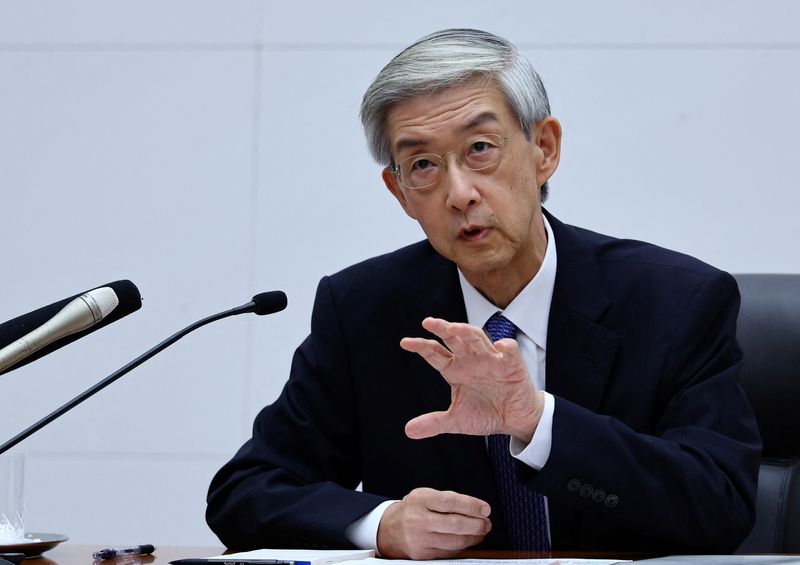 The Bank of Japan's new board member, Kazuyuki Masu attends his inaugural press conference in Tokyo, Japan, July 1, 2025.   REUTERS/Kim Kyung-Hoon
