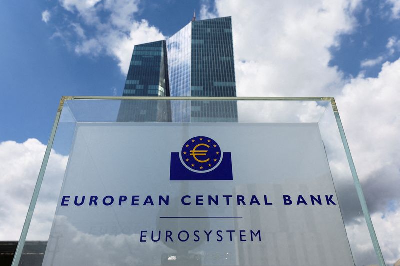 FILE PHOTO: ECB building in Frankfurt, Germany, July 21, 2022. REUTERS/Wolfgang Rattay/File Photo