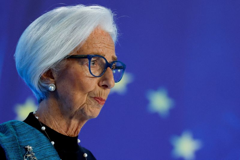 FILE PHOTO: European Central Bank (ECB) President Christine Lagarde addresses the media after the ECB's Governing Council meeting, at the ECB headquarters in Frankfurt, Germany, December 18, 2025. REUTERS/Heiko Becker/File Photo