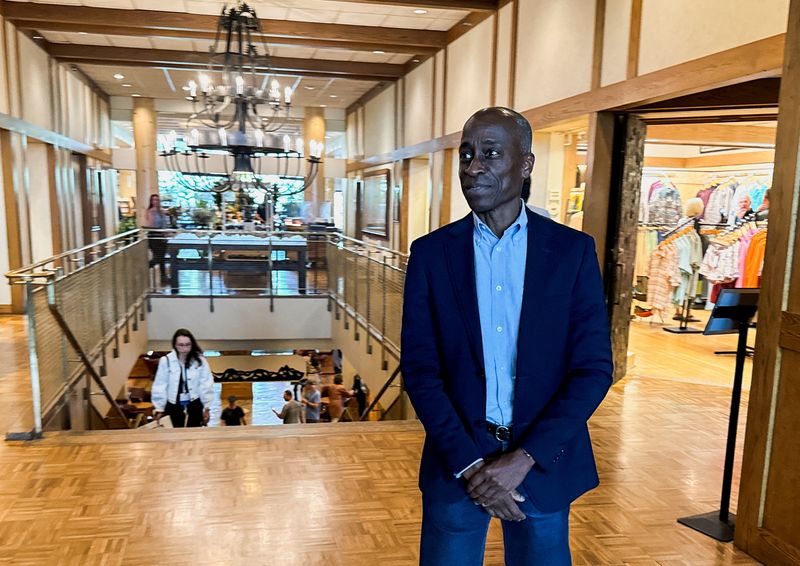 FILE PHOTO: Federal Reserve Vice Chair Philip Jefferson attends the Kansas City Fed's annual economic symposium in Jackson Hole, Wyoming, U.S., August 22, 2024. REUTERS/Ann Saphir/File Photo
