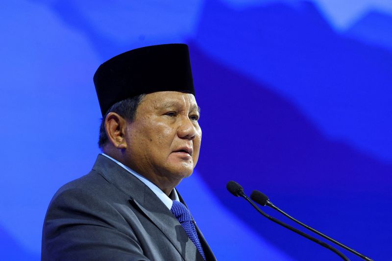 FILE PHOTO: FILE PHOTO: Indonesia's President Prabowo Subianto attends the 56th annual World Economic Forum (WEF) meeting in Davos, Switzerland, January 22, 2026. REUTERS/Denis Balibouse/File Photo/File Photo