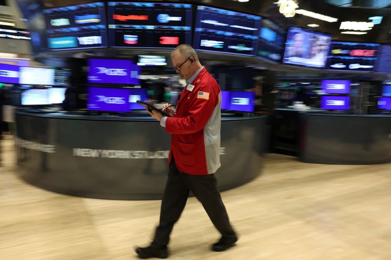 A trader works on the floor at the New York Stock Exchange (NYSE) in New York City, U.S., March 3, 2026.  REUTERS/Brendan McDermid