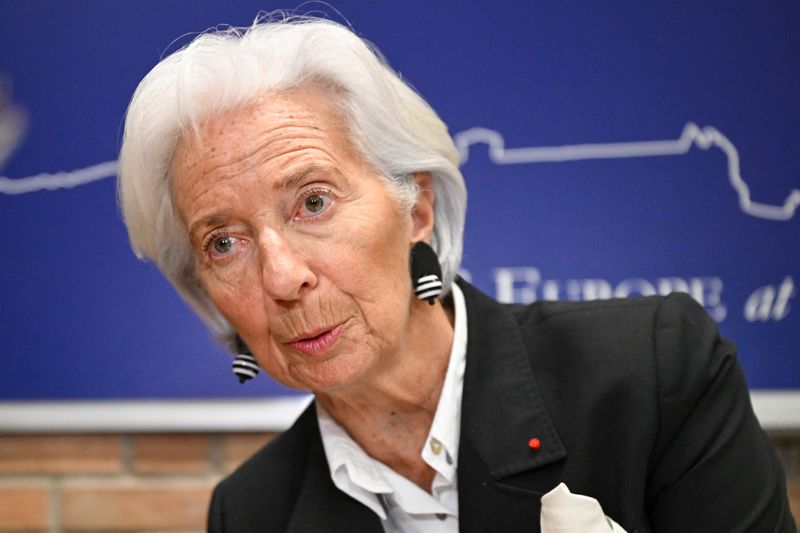 European Central Bank (ECB) President Christine Lagarde delivers the 2026 Annual Global Risk Lecture in honour of Robert Mundell, at Johns Hopkins University, in Bologna, Italy, March 5, 2026. REUTERS/Michele Lapini