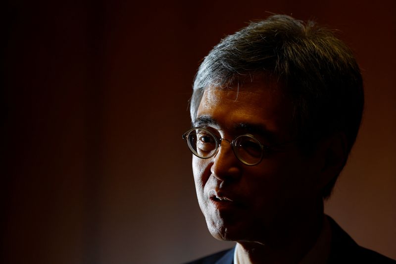FILE PHOTO: Bank of Japan Deputy Governor Ryozo Himino speaks during an interview with Reuters in Tokyo, Japan, June 28, 2023. REUTERS/Kim Kyung-Hoon/File Photo