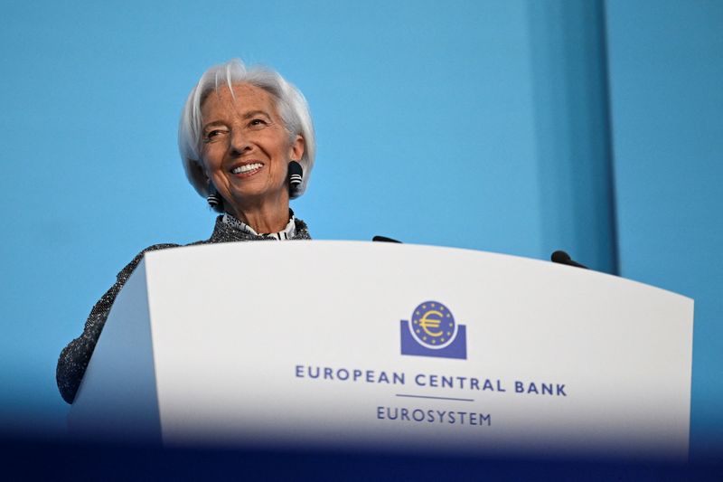 European Central Bank (ECB) President Christine Lagarde addresses the press following the ECB's Governing Council meeting, at the ECB headquarters in Frankfurt, Germany, March 19, 2026. REUTERS/Jana Rodenbusch