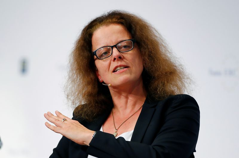 Isabel Schnabel, member of the German advisory board of economic experts attends the 29th Frankfurt European Banking Congress (EBC) at the Old Opera house in Frankfurt, Germany November 22, 2019. REUTERS/Ralph Orlowski/File Photo
