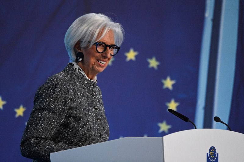 European Central Bank (ECB) President Christine Lagarde addresses the press following the ECB's Governing Council meeting, at the ECB headquarters in Frankfurt, Germany, March 19, 2026. REUTERS/Jana Rodenbusch