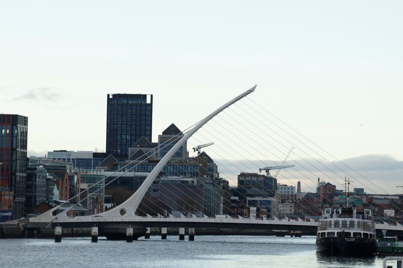 FILE PHOTO: A general view of the IFSC (International Financial Services Centre), in Dublin, Ireland, January 17, 2026. REUTERS/Clodagh Kilcoyne/ File Photo