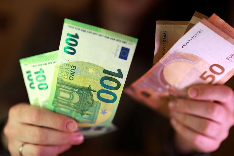 Euro banknotes are seen in this illustration taken March 24, 2026. REUTERS/Dado Ruvic/Illustration