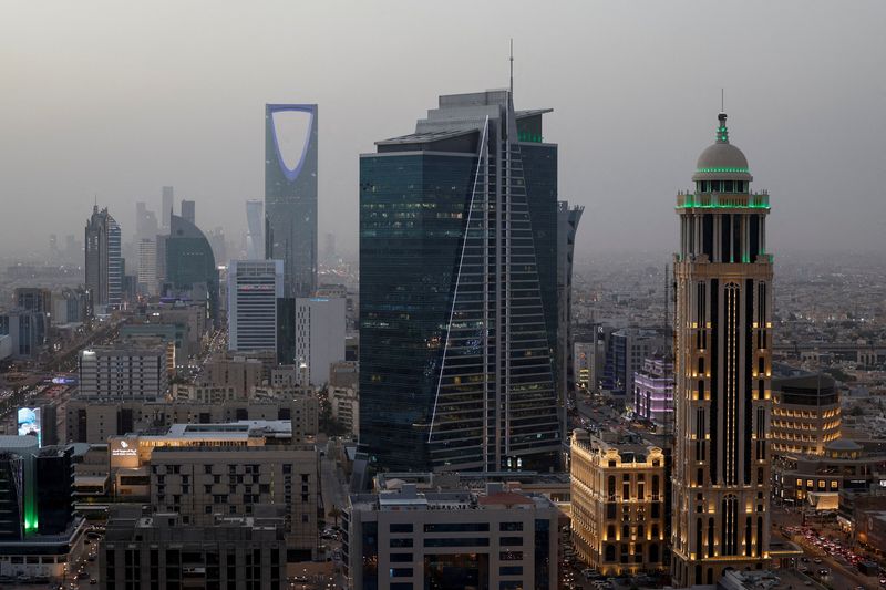 FILE PHOTO: A general view of Riyadh city during the early hour of evening at Riyadh, Saudi Arabia, May 28, 2025. REUTERS/Hamad I Mohammed/File Photo