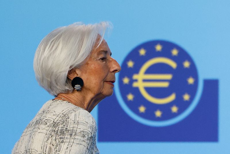 European Central Bank (ECB) President Christine Lagarde arrives to speak to reporters following the Governing Council's meeting, in Frankfurt, Germany, April 30, 2026. REUTERS/Heiko Becker