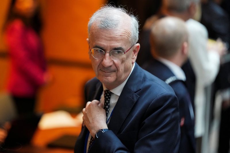 Governor of Banque de France Francois Villeroy de Galhau attends the 2026 annual IMF/World Bank Spring Meetings in Washington, D.C., U.S., April 17, 2026. REUTERS/Ken Cedeno