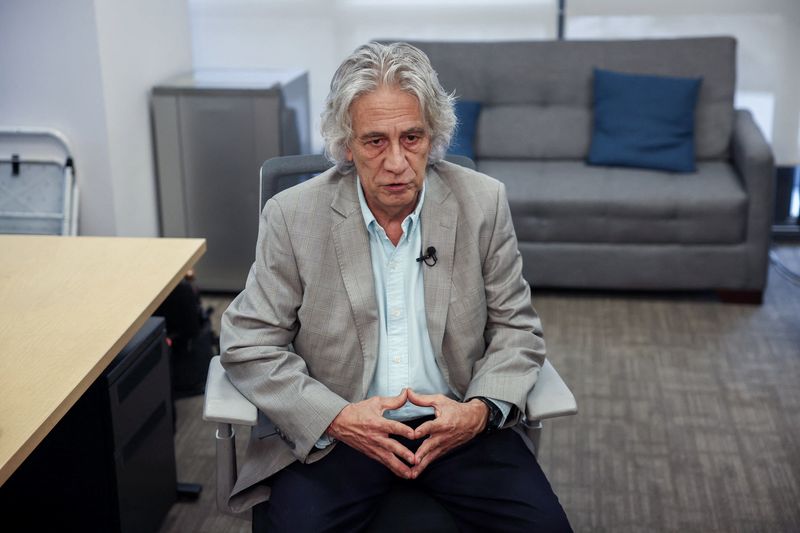 President of the Autonomous Fiscal Rule Committee (CARF) Juan Carlos Ramirez Jaramillo speaks with Reuters in Bogota, Colombia, May 5, 2026. REUTERS/Luisa Gonzalez