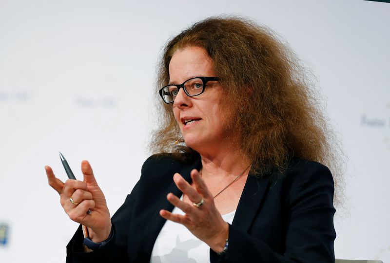 FILE PHOTO: Isabel Schnabel attends the 29th Frankfurt European Banking Congress (EBC) at the Old Opera house in Frankfurt, Germany November 22, 2019. REUTERS/Ralph Orlowski/File Photo
