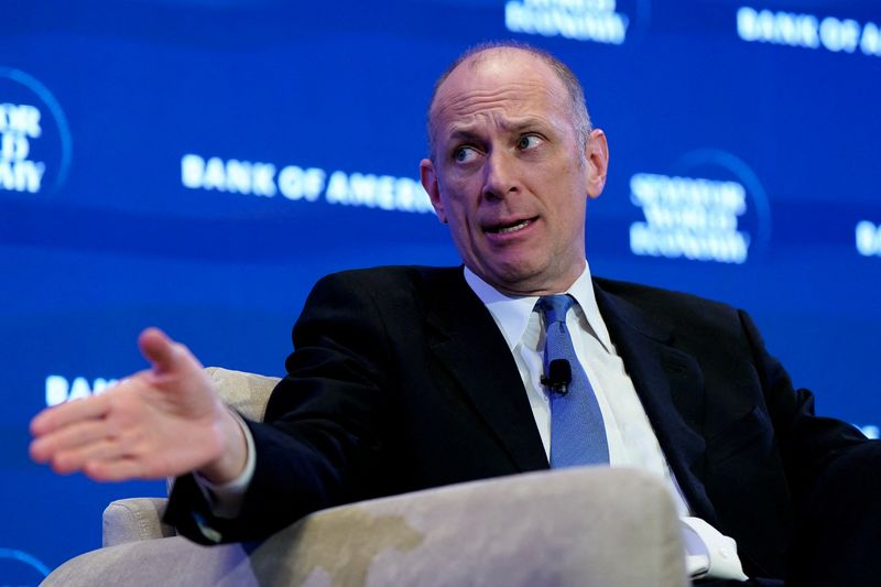 FILE PHOTO: Chicago Federal Reserve President Austan Goolsbee participates in a session titled "The Future of Global Finance" during the Semafor World Economy conference in Washington, D.C., U.S., April 14, 2026. REUTERS/Elizabeth Frantz/File Photo
