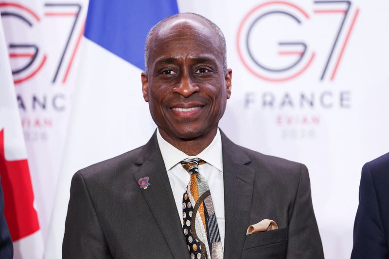 U.S. Federal Reserve Vice Chair Philip Jefferson poses for a photo ahead of a G7 finance ministers and central bank governors meeting in Paris, France, May 18, 2026. REUTERS/Tom Nicholson