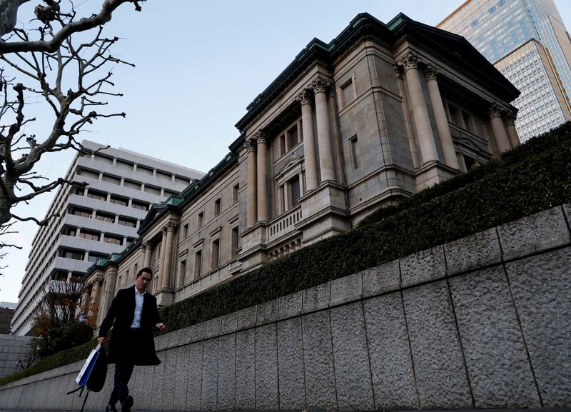 A man walks past the Bank of Japan headquarters in Tokyo, Japan, December 18, 2025. REUTERS/Kim Kyung-Hoon