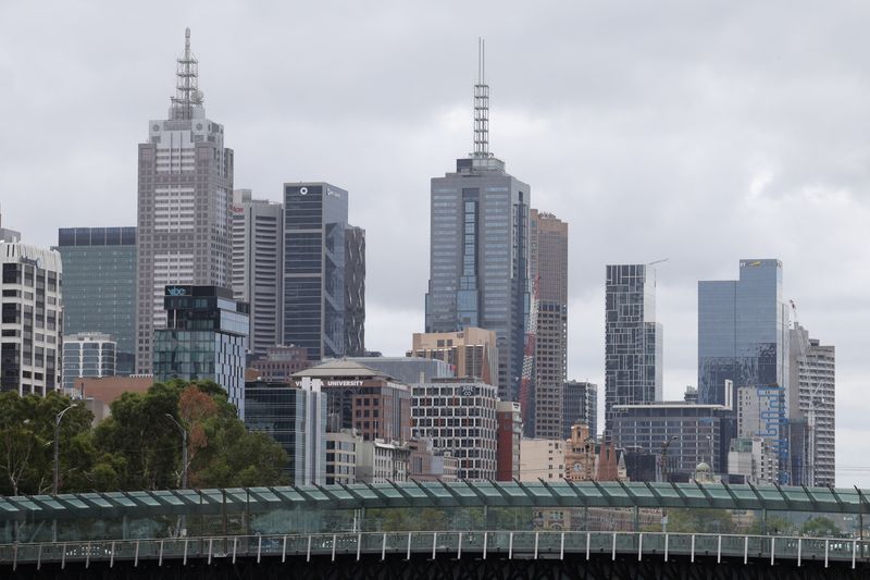 A general view of the Central Business District (CBD), in Melbourne, Australia, March 24, 2025. REUTERS/Hollie Adams