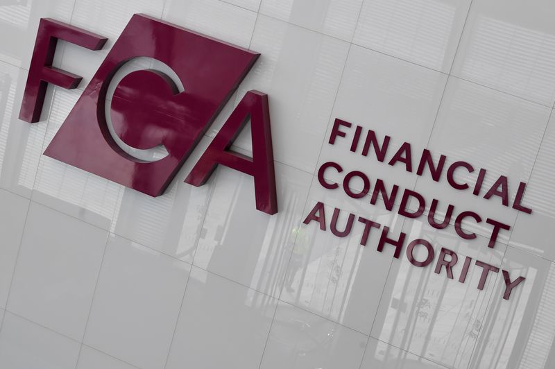 Financial Conduct Authority's (FCA) logo is seen at their head offices in London, Britain March 10, 2022. REUTERS/Toby Melville