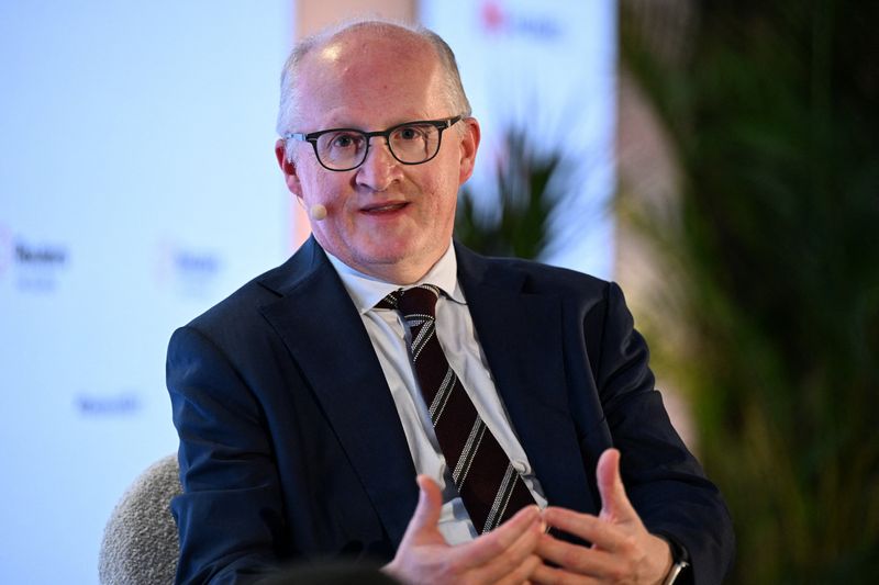 Member of the Executive Board of the European Central Bank Philip R. Lane speaks during the Reuters NEXT Europe 2026 summit, bringing together global leaders on policy, markets and industry to address key global challenges, in London, Britain, June 16, 2026. REUTERS/Chris J. Ratcliffe