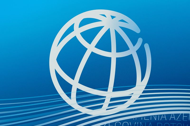 The World Bank logo is seen at the 2023 Spring Meetings of the World Bank Group and the International Monetary Fund in Washington, U.S., April 13, 2023. REUTERS/Elizabeth Frantz