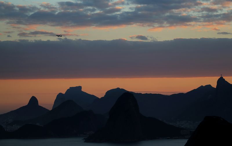 The Rio de Janeiro skyline is pictured during sunset from Niteroi, Brazil July 31, 2017. REUTERS/Sergio Moraes