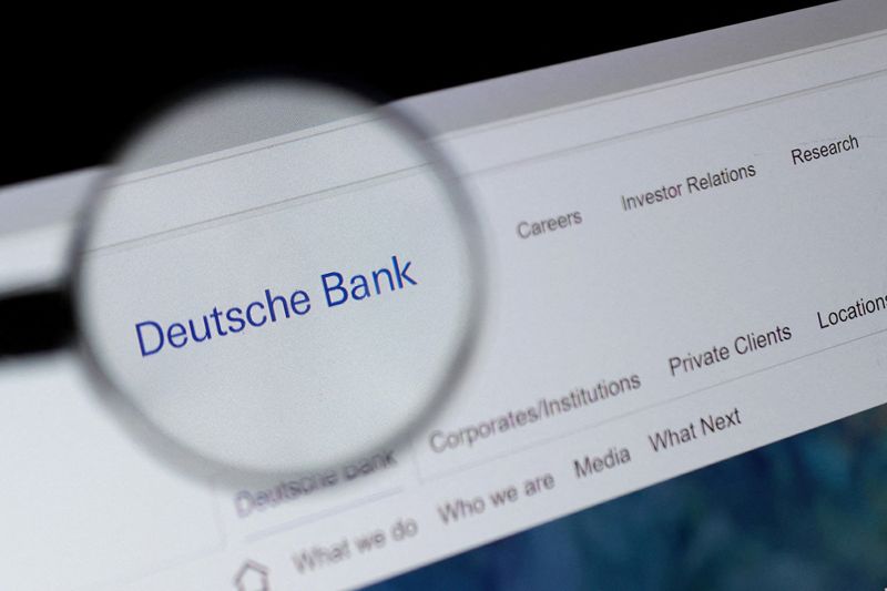 FILE PHOTO: Deutsche Bank logo is seen in this illustration taken December 3, 2025. REUTERS/Dado Ruvic/Illustration/File Photo