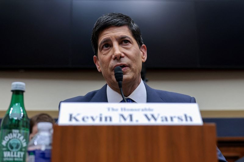 U.S. Federal Reserve Chair Kevin Warsh testifies before the House Financial Services Committee on Capitol Hill in Washington, D.C., U.S., July 14, 2026. REUTERS/Jonathan Ernst